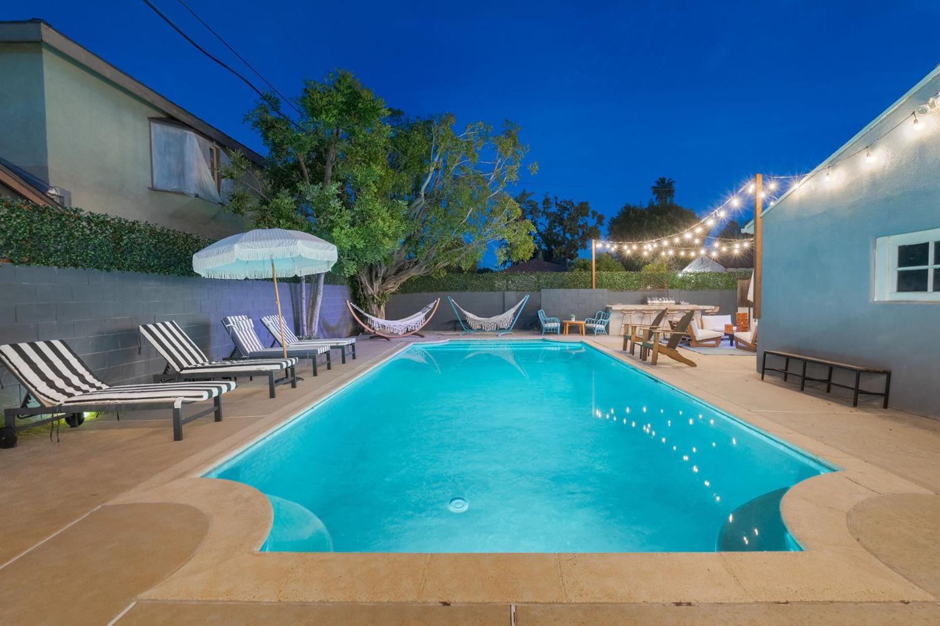 Angel&Rose Universal Hollywood Heated Pool House King Bed ลอสแอนเจลิส ภายนอก รูปภาพ